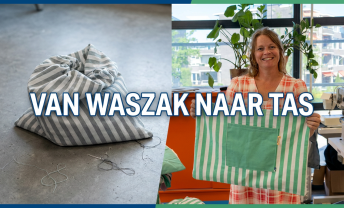 Espria van waszak naar strandtas